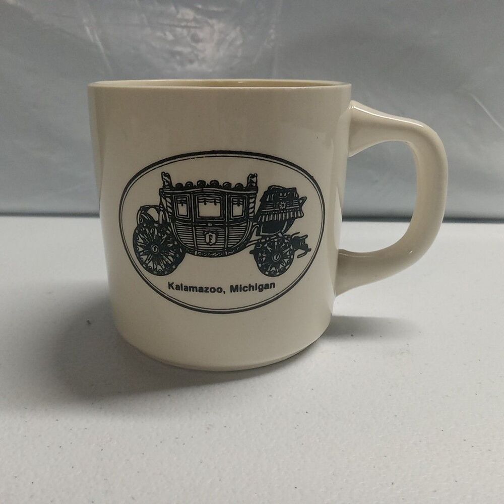 Kalamazoo  Michigan With Carriage Coffee Cup
